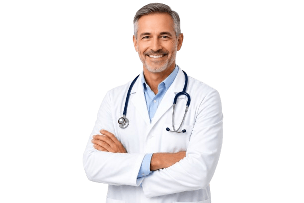 Friendly healthcare professional